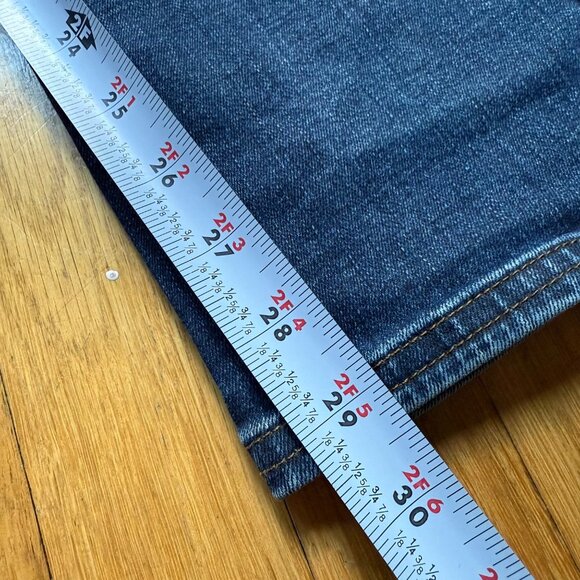 Kuhl Mens 34x32 Blue Indigo Dye Dark Wash Denim Rugged Tapered Leg Rydr Jeans - Picture 16 of 16